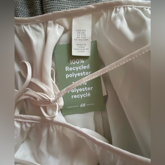 H&M white satin oversized dress — NWT - Picture 10 of 12